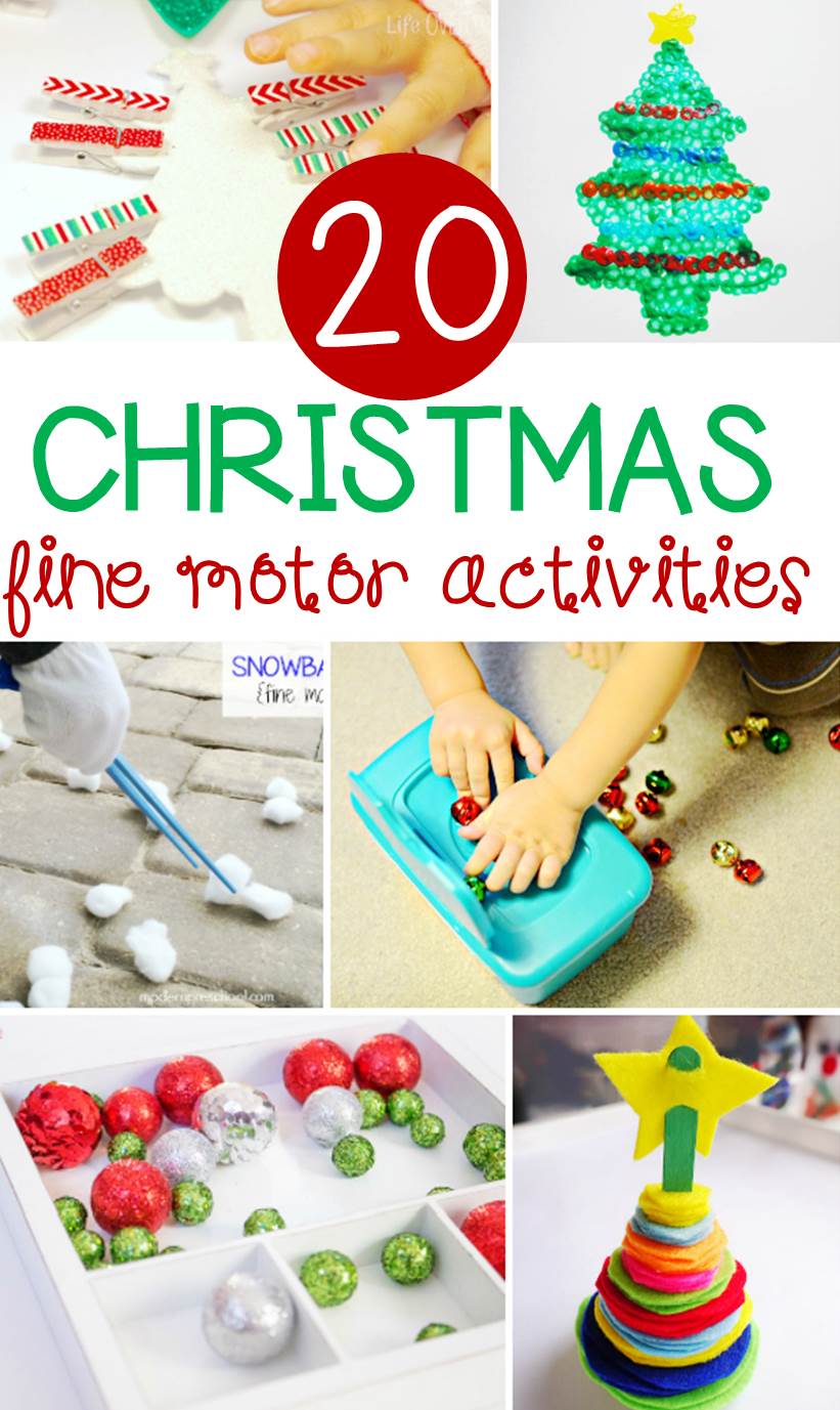 20 christmas fine motor activities pin - Fine Motor Activities For Kindergarten