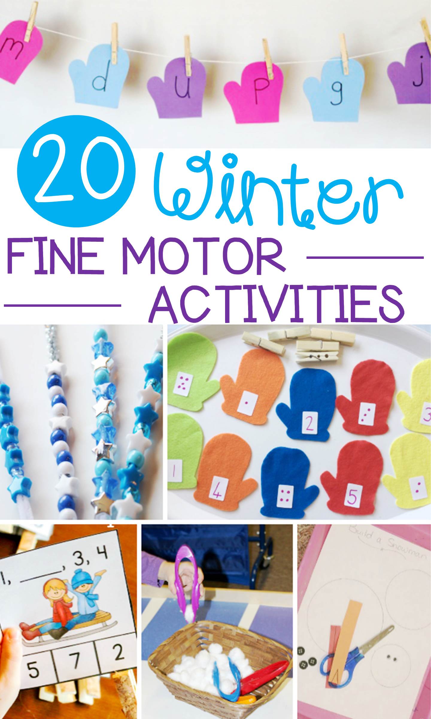 winter fine motor activities pin - Fine Motor Activities For Kindergarten